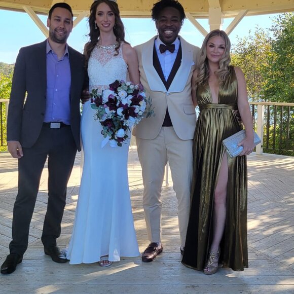 Gold Bronx and Banco gown in size Small - Picture 3 of 4